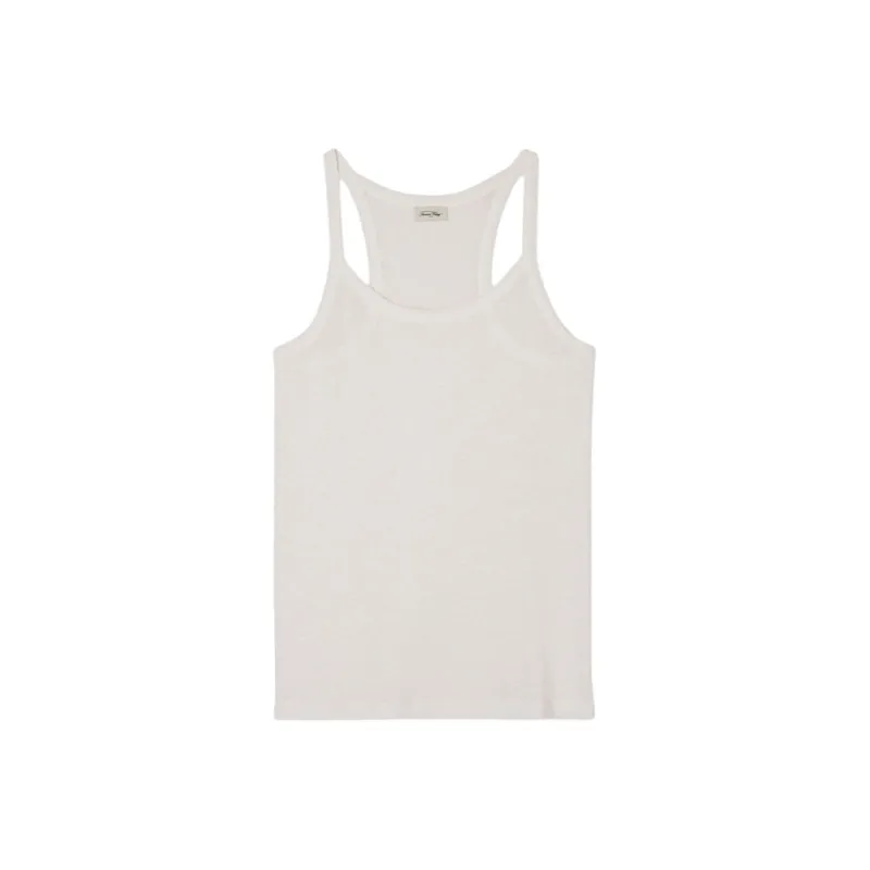AMERICAN VINTAGE A.M SS24 DÉBARDEUR FEMME POBSBURY Camisole Women's White-0
