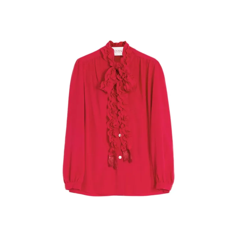 Valentino Bow Detailed Long Sleeved Shirt-0