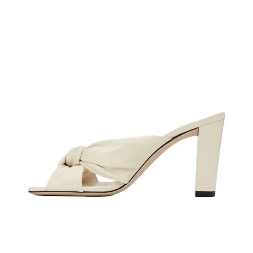 Jimmy Choo Avenue Slide Slippers Women's White