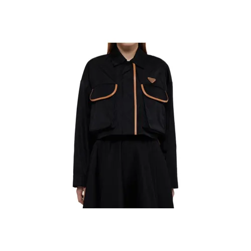 PRADA SS24 Jackets Coats Women's Black