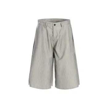 GBXM Casual Shorts Unisex Herringbone Gray