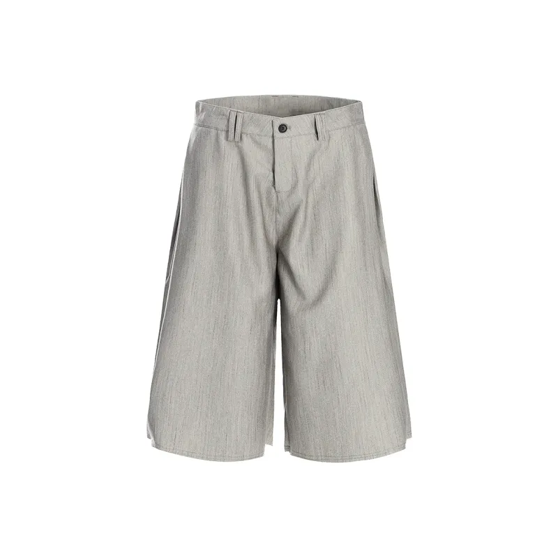 GBXM Casual Shorts Unisex Herringbone Gray-0