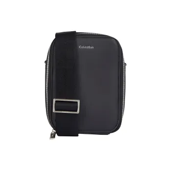 CALVIN KLEIN Recycled Polyester Shoulder Bag Men's Black