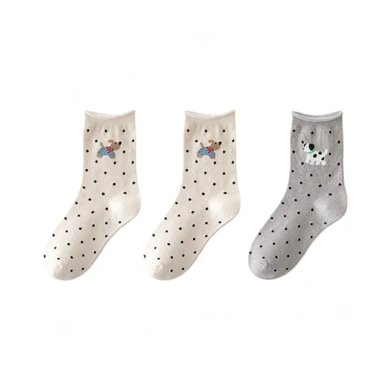 H YXIANG Mid Calf Socks Women's Combo Set-18