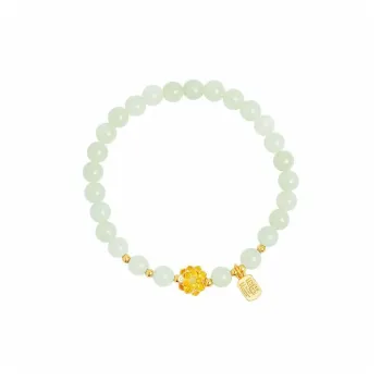 LIU GUI FU JEWELRY Hetian Jade Bracelets Green Jade Women's