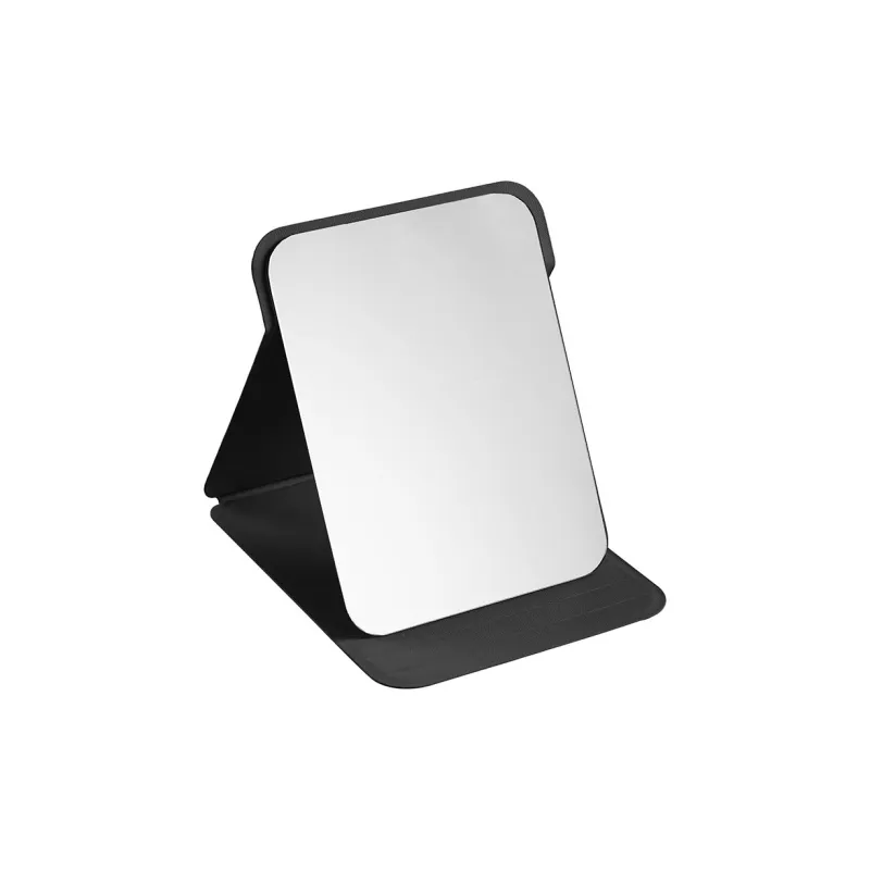 Love Of Wormwood Minimalist Style Large PU Leather Folding Tabletop Single Sided Mirror Refillable Makeup Mirror-15