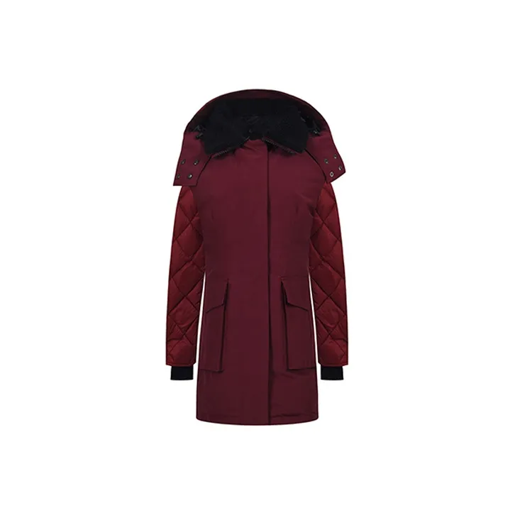 Canada Goose Elwin Series Down Jacket Women's Burgundy-0