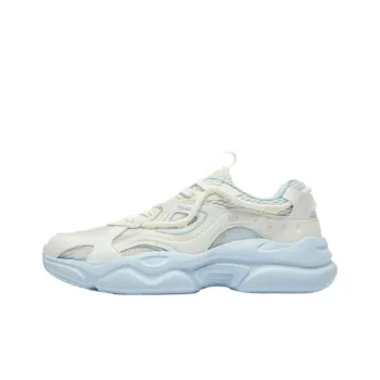 361° Slip Resistant, Breathable, And Supportive Low Top Chunky Sneakers Women's White Blue