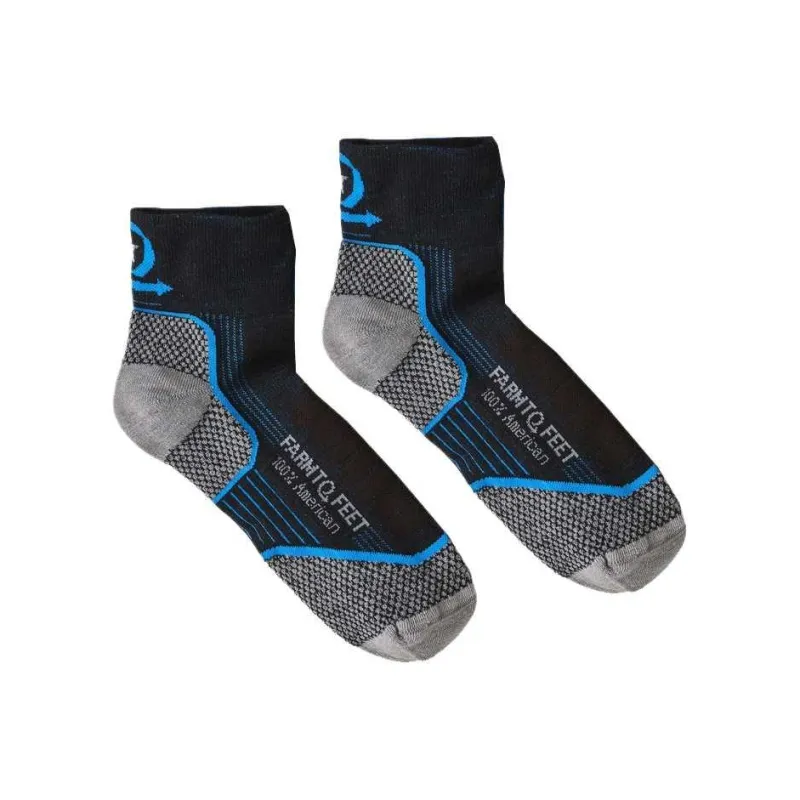 Patagonia FarmtoFeet®Damascus Ankle Socks Unisex 1 Pack Gray, Black-3