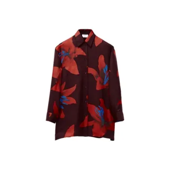 Alexander McQueen Floral Printed Buttoned Shirt