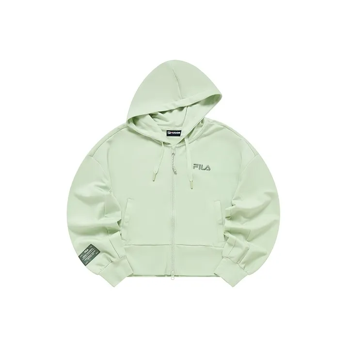 FILA FUSION Jacket Women's Light Gray Green-0