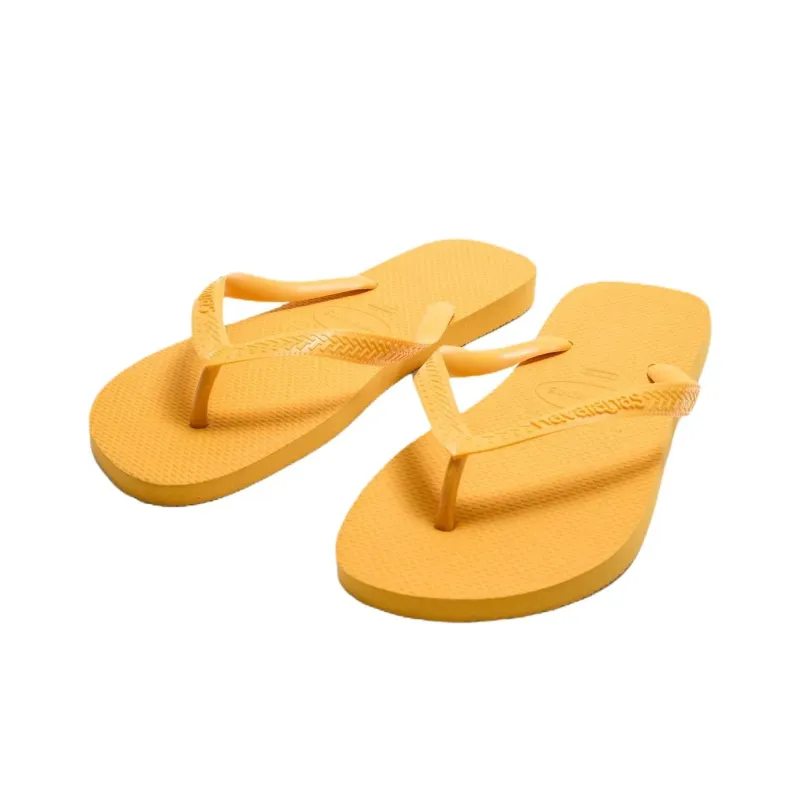 Havaianas x ZARA Rubber Sole Abrasion Resistant Flip Flops Men's Yellow-3