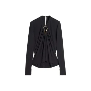 Lanvin Chest Cut Out Top