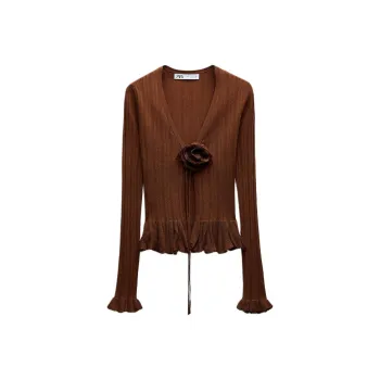 ZARA Knitwear Women's Brown