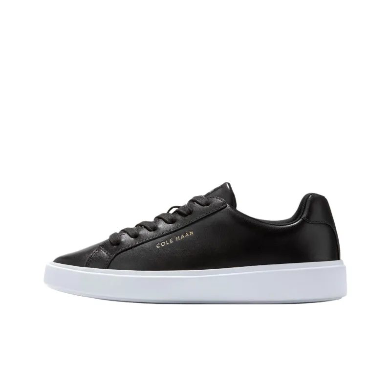 COLE HAAN Grand Crosscourt Abrasion Resistant Low Top Skateboard Shoes Women's Black-0