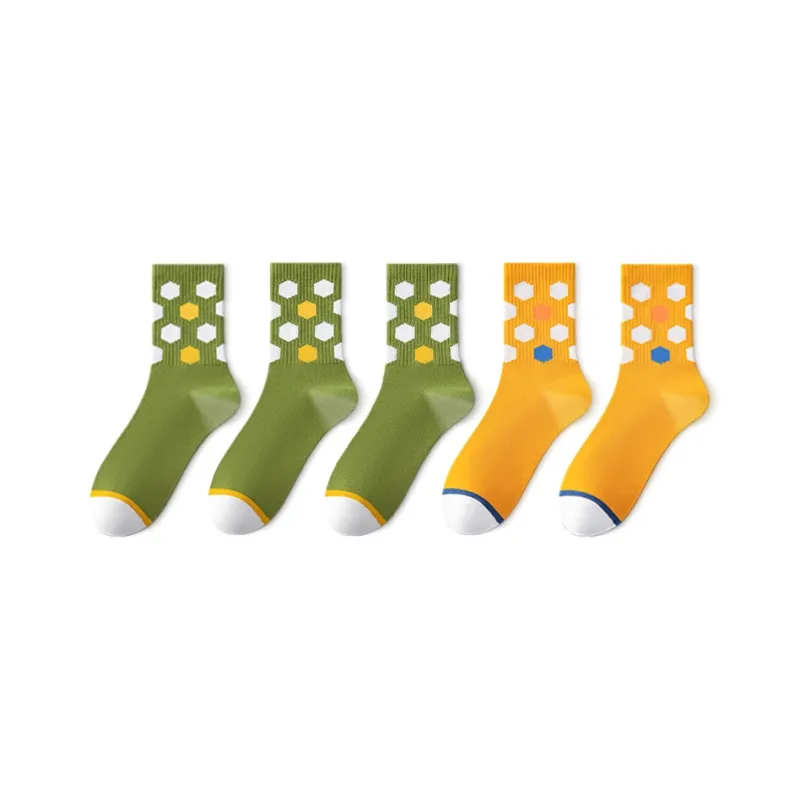 Taste The Color Mid Calf Socks Men's 5 Pack-8