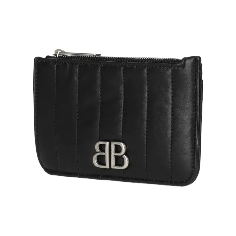Balenciaga Logo Card Holder Women's Black-1