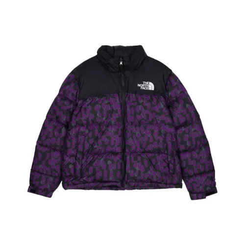 THE NORTH FACE Women'ss 1996 Printed Retro Nuptse 700 Fill Packable Jacket Gravity Purple Leopard Print