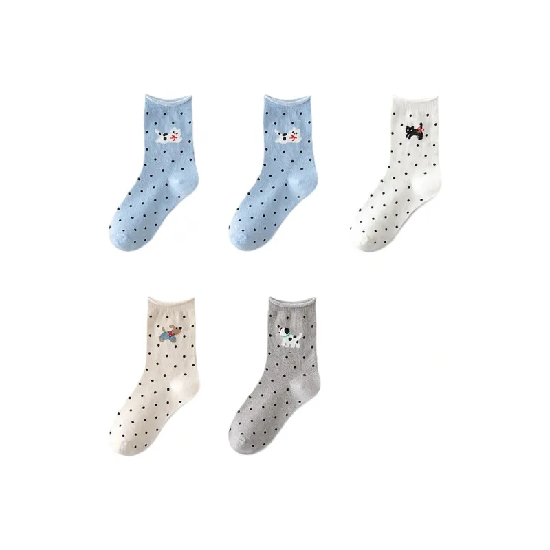 H YXIANG Mid Calf Socks Women's Combo Set-24