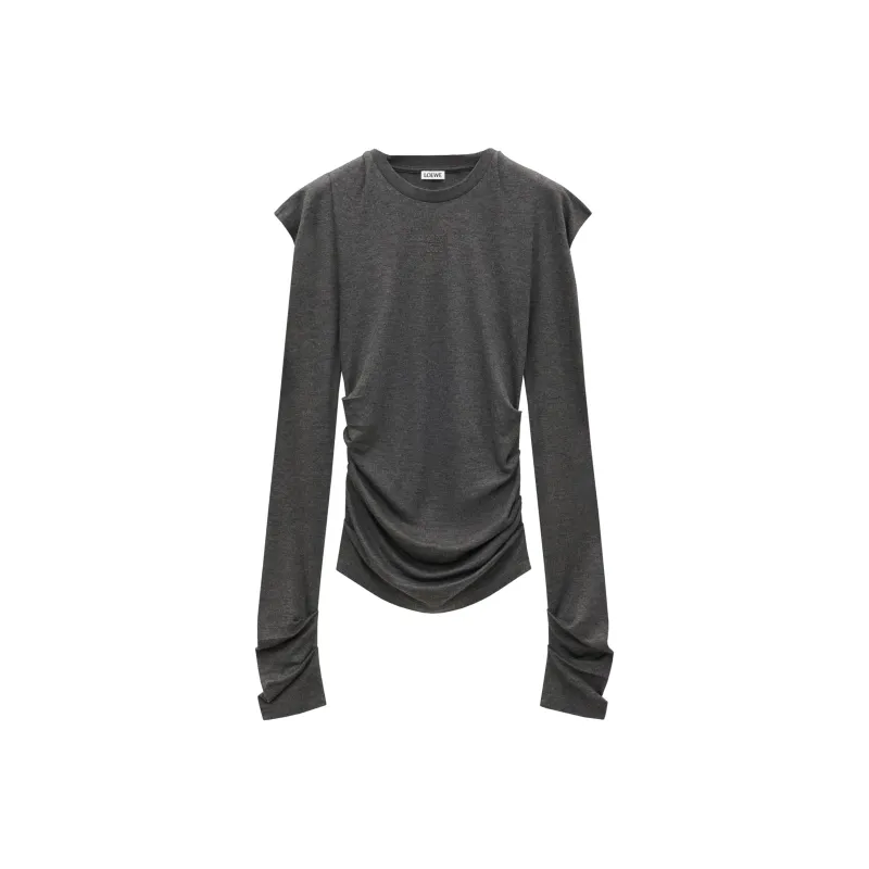 LOEWE Long Sleeved Crewneck Knitted Top-0