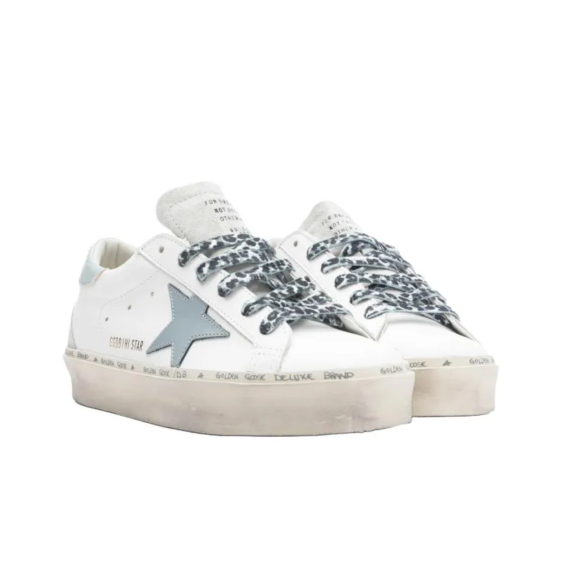 Golden Goose Hi Star Low Top Skateboard Shoes Women's White-1