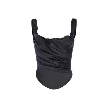MONTSAND FW24 Eleanor Corset Camisole Women's Black