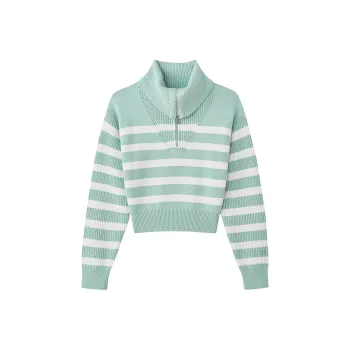 Skechers Yazhuan Series Knitwear Women's Coconut Juice White Thousand Grass Green Stripes