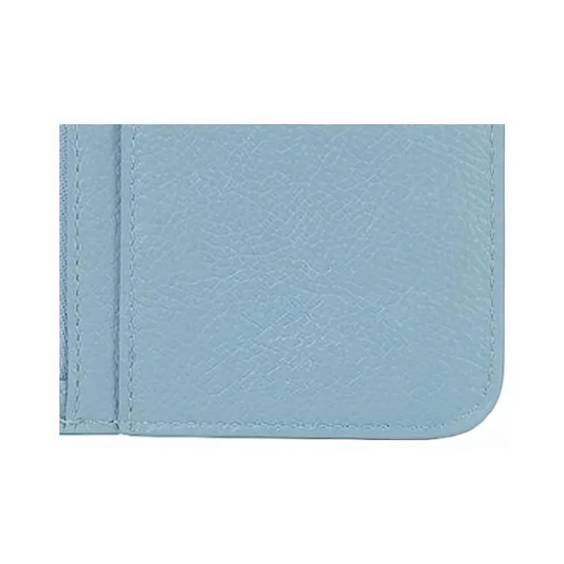 Balenciaga ESSENTIAL Cow Leather Card Clip Zero Wallet Regular Women's Blue-4