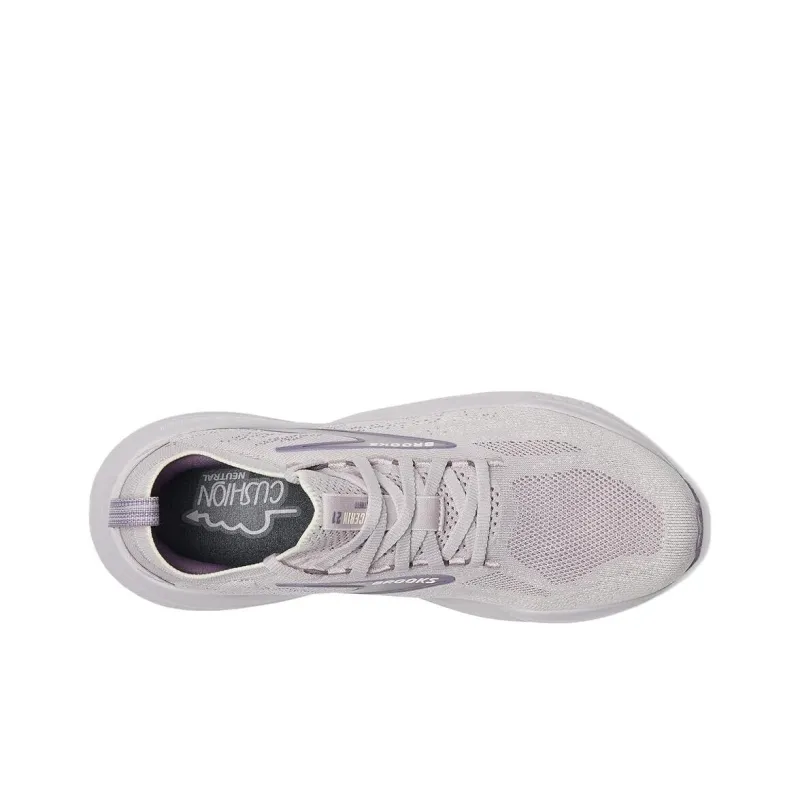 Brooks Cushioning, Wear Resistant Low Top Running Shoes Women's Light Purple-1