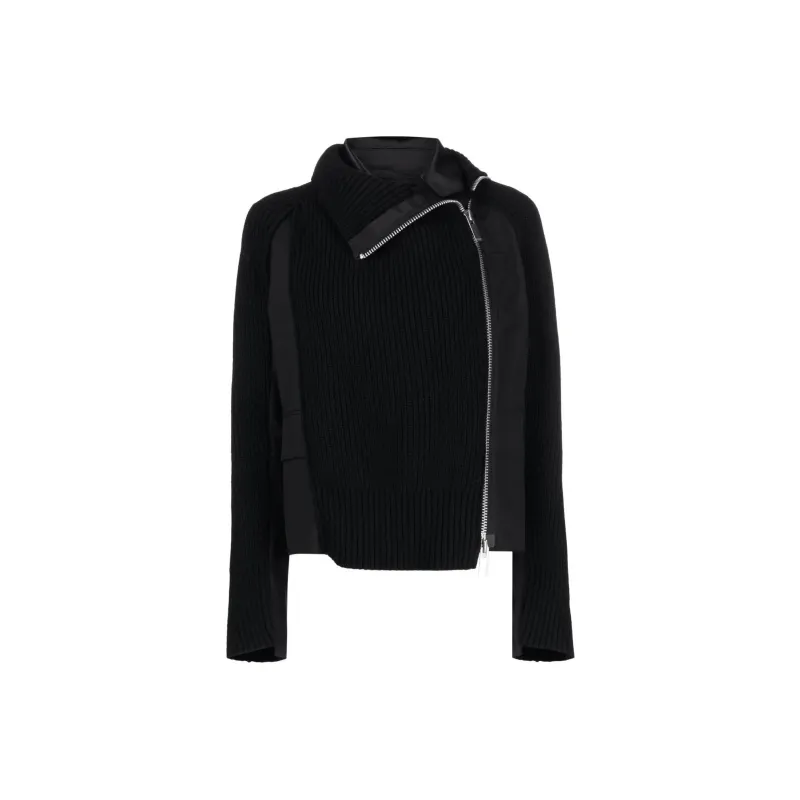 Sacai Suiting Knit Jacket 'Black'-0