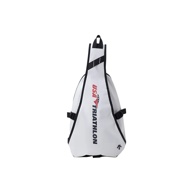 DESCENTE Nylon Sling Bag Unisex White-0