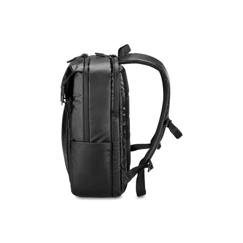 KINGSONS Polyester Backpack Unisex Black-1