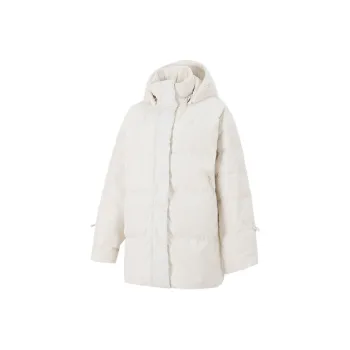 Adidas Originals Clover Series Outfit Down Jacket Winter Women's Ecru