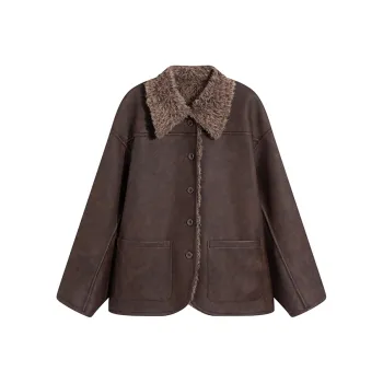 Ouyang Jackets Coats Women's Pine Tea Coffee
