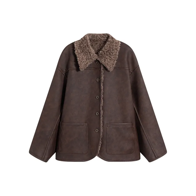 Ouyang Jackets Coats Women's Pine Tea Coffee-0