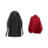 Black+Burgundy[Knitwear]