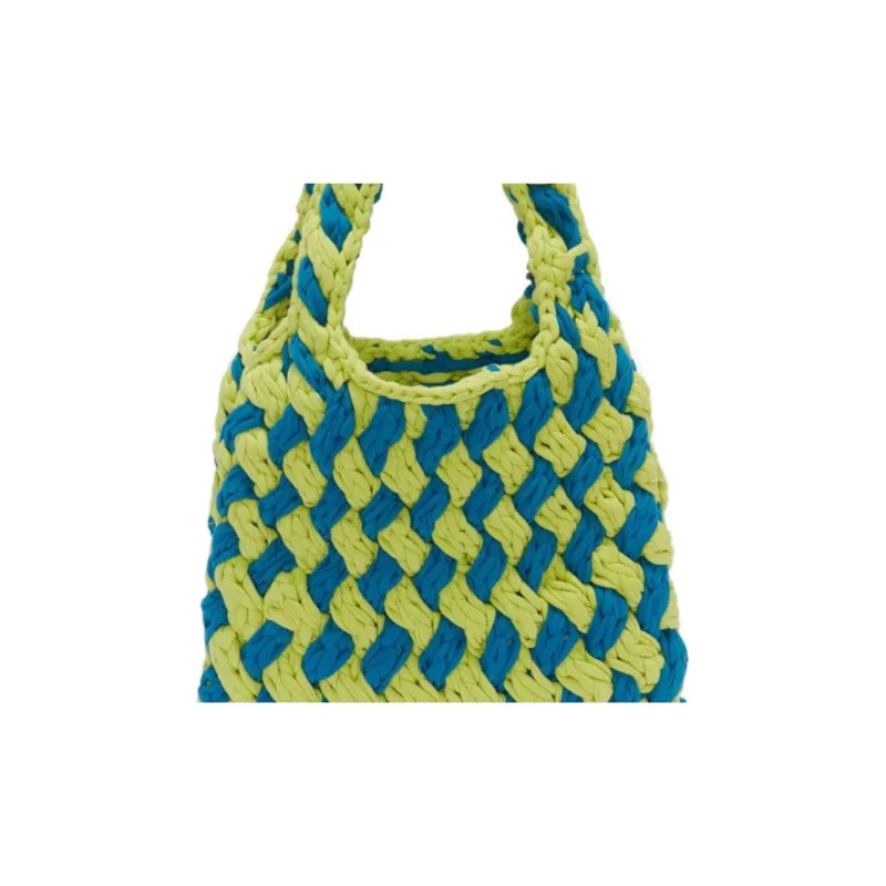 JW Anderson Cotton Tote Bag Shopping Bag Handbag Women's Green-4