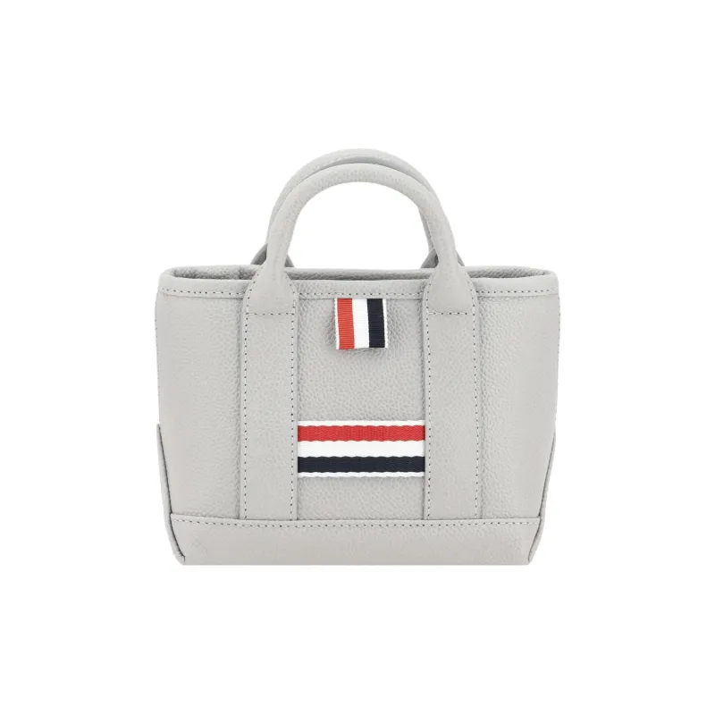 THOM BROWNE Rwb Stripe Detailed Tote Bag-0