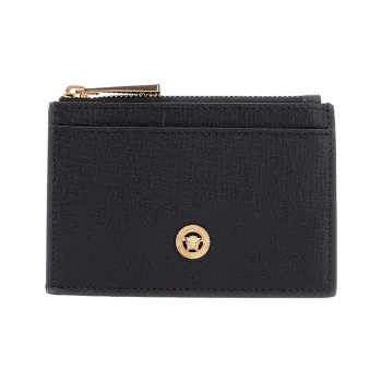 FANSIZHE Medusa Goatskin Wallet Men's Black