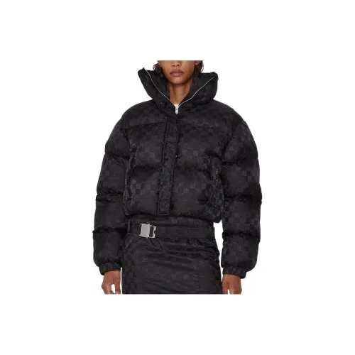 Misbhv Monogram Jacquard Puffer Coat 'Black'