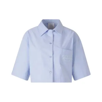 Givenchy Cropped Pyjama Shirt 'Baby Blue'