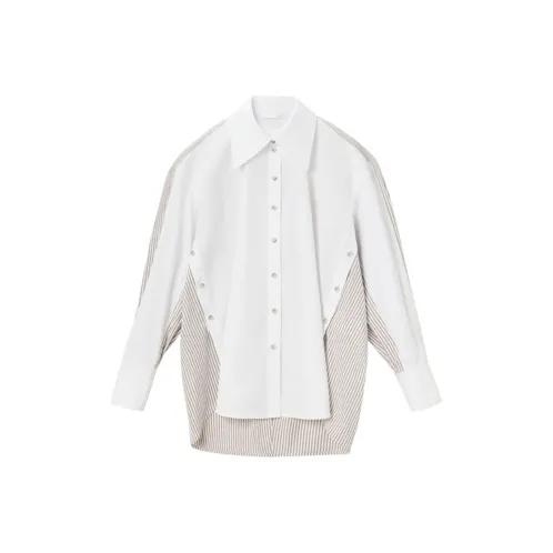 OVV Shirts Women's Khaki & Contrast-0