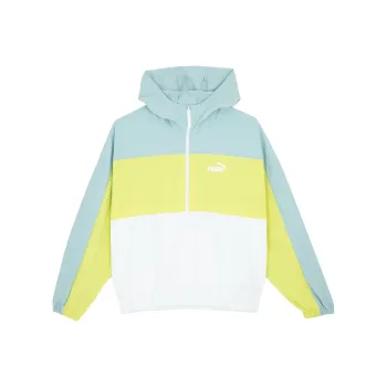 PUMA OVERSIZED HOODED WINDBREAKER Jackets Coats Women's Tropical Lake Blue