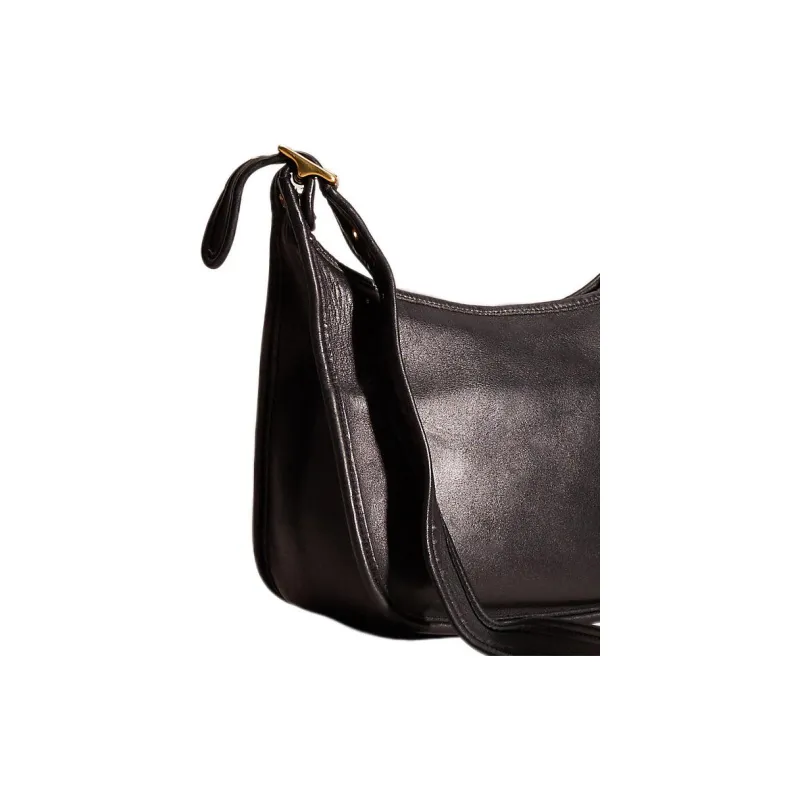 COACH Legacy Glove Tanning Messenger Bag One Shoulder Handbag Medium Size Women's Black-2