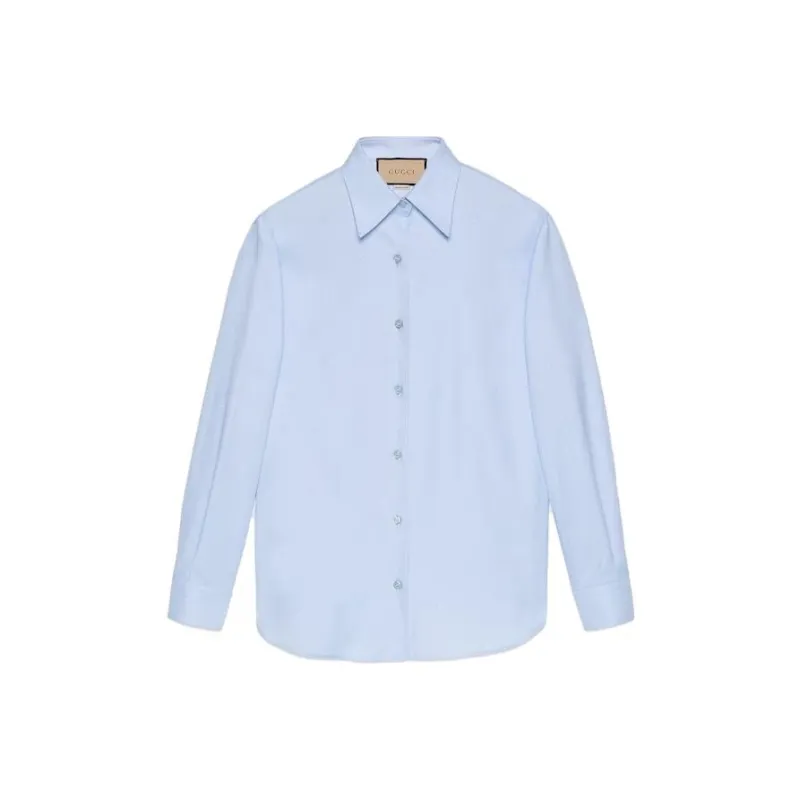 GUCCI Interlocking G Collared Button-Up Shirt-0