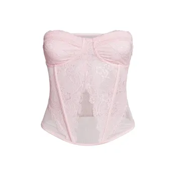 I.AM.GIA DEMIE CORSET Strapless Top Women's Light Pink/Light Pink