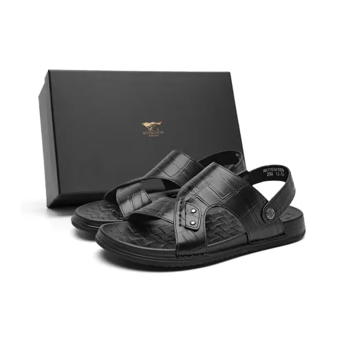 SEPTWOLVES Beach Sandals Men's Black