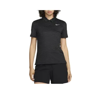 Nike Victory Women's Dri FIT Short Sleeve Striped Golf Polo