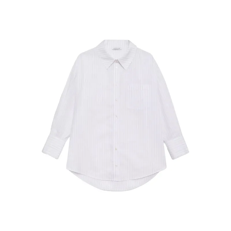 Anine Bing Mika Striped Shirt-0