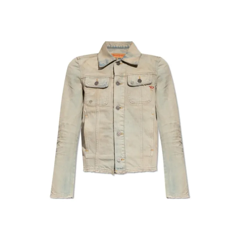 DIESEL De Bonny S1 Frayed Edge Denim Jacket-0